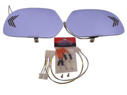 Muth Blue Glass with Amber Sequential Signal Mirror Kit for GL1800