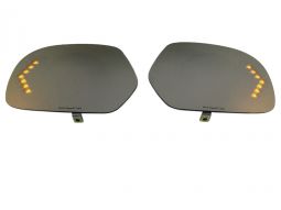 Muth Chrome with Amber Turn Signal Mirror Kit for Honda F6B