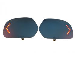 Muth Blue Glass with Red Turn Signal Mirror Kit for Honda F6B